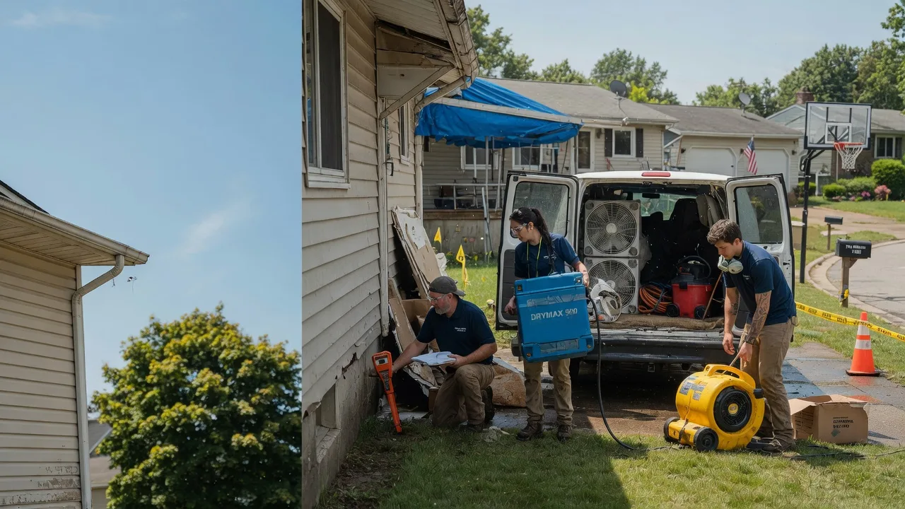 Ceiling Leak Cleanup in Foxboro, MA near me